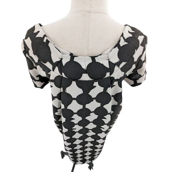 Karta Women White Square Neck Pleated Mini Dress Size Small - Picture 2 of 16